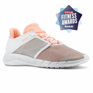 Buty Do Biegania Damskie Reebok Fast Flexweave Białe/Różowe/Czerwone PL 89WFBVN